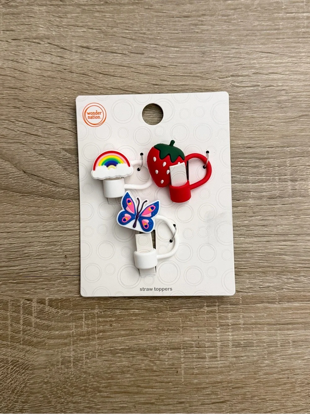 Wonder Nation Straw Topper Charms Set of 3 $20 Each Choose 1 NWT